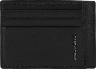 Piquadro Modus Special Credit Card Pouch - Heren - Portefeuilles - Zwart - ONE Size - Leer - Accessoires