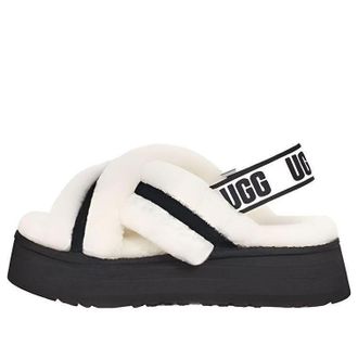 UGG (WMNS) UGG Disco Cross White Black 1121550-WHT