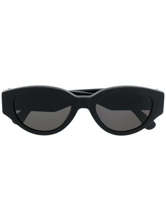 Retro Superfuture Drew Mama oval-frame sunglasses - unisex - Acetate - 53 - Black