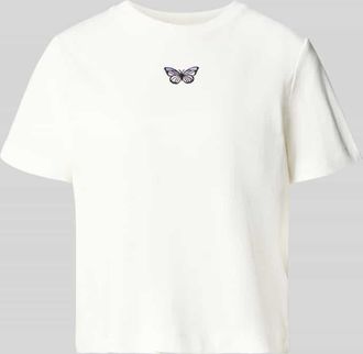 Vero Moda Regular Fit T-Shirt aus reiner Baumwolle Modell SARA in Offwhite, Gr&ouml;&szlig;e XL