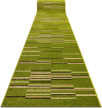RugsX Rugsx - Alfombra De Pasillo Heat-set Fryz Neli Verde/color Lima 100 Cm Green 100x1300 Cm