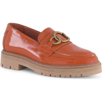 Naot Fremont Platform Loafer in Burnt Orange Patent Leather at Nordstrom, Size 9Us