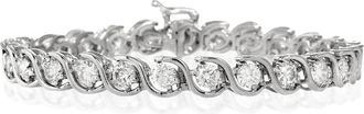 The Diamond Store Diamond Tennis Bracelet 7.00ct 18K White Gold