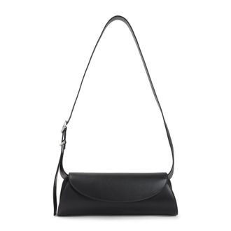 Jil Sander Black Lamb Leather Sm Cannolo Handbag-Uomo