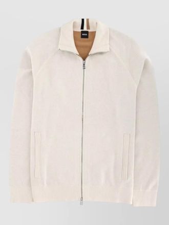 HUGO BOSS h idino high collar knit jacket