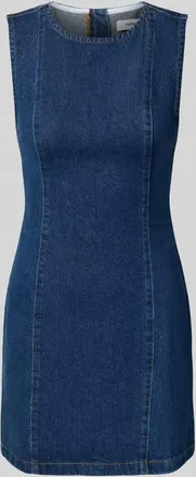 Topshop Jeanskleid mit Rundhalsausschnitt Modell LIV in Jeansblau, Gr&ouml;&szlig;e 34