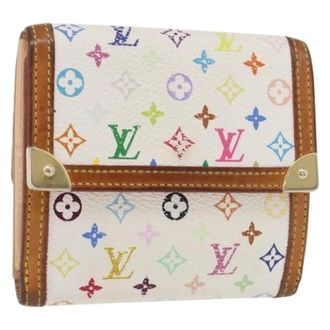 Louis Vuitton Pre-owned Wallets, female, Multicolor, Size: ONE SIZE Pre-owned Vintage Monogram Multicolor Canvas Wallet