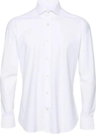 Tintoria Mattei Bi Stretch Shirt - Heren - Zakelijke Overhemden - Wit - 3XL - Overhemden