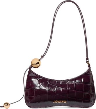 Jacquemus Croc-effect Leather Shoulder Bag