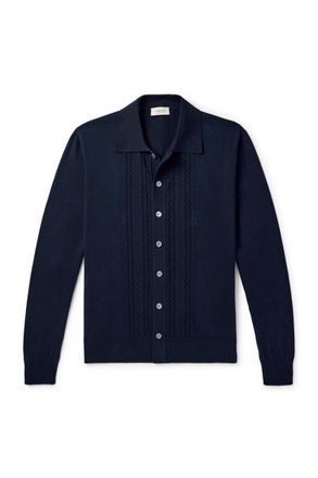 PIACENZA 1733 Pointelle-Knit Cotton Shirt