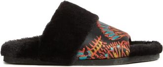 La DoubleJ Egypte-Ge&iuml;nspireerde Winter Slippers - Dames - Sandalen - Zwart - 36 EU - Polyester - Schoenen
