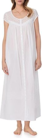 Eileen West Cap Sleeve Cotton Lawn Ballet Nightgown in White at Nordstrom, Size X-Small