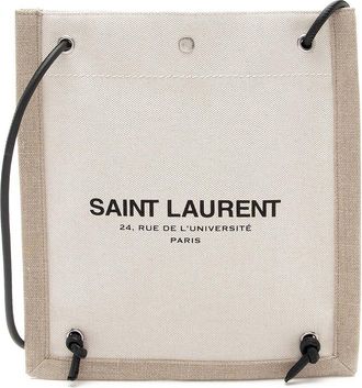 Saint Laurent Brown Canvas Rive Gauche Backpack (Authentic Pre-Loved)