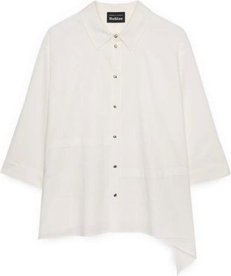 Fiorella Rubino Dames, Blouses & Shirts, Wit, Maat: Xs/S Katoen