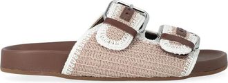 Max Mara Wkabonito Sandal - Dames - Sandalen - Beige - 36 EU - Katoen - Schoenen