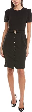 Anne Klein Box Pleat Sleeves Sheath Dress