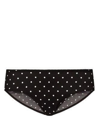 Dolce & Gabbana Slip a pois - Nero