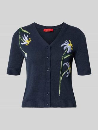 Max & Co. Slim Fit Sweatjacke aus Baumwoll-Mix Modell RANCH in Marine, Gr&ouml;&szlig;e XL