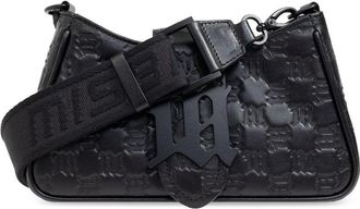 Misbhv embossed leather shoulder bag - women - Bovine Leather (top grain) - One Size - Black