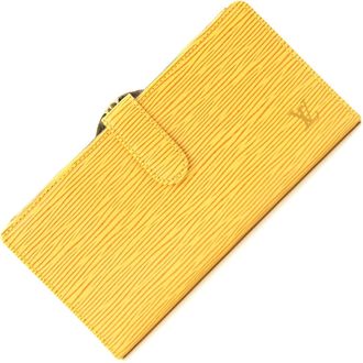 Louis Vuitton Yellow Epi Leather Long Wallet (Bi-Fold) (Pre-Owned)