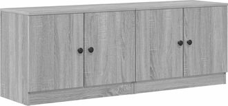 vidaXL Armario De Almacenamiento Para Cama Alta 2 Uds. Sonoma Gris Vidaxl