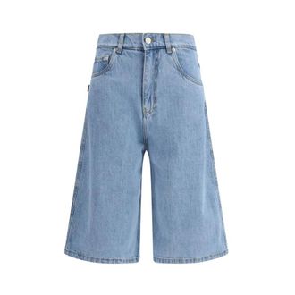 Coperni Denim Bermuda Shorts - Dames - Denim shorts - Blauw - M - Denim - Korte Broeken