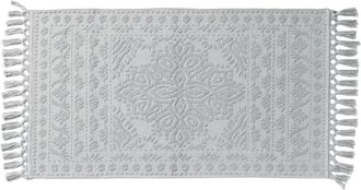 French Connection Nellore Fringe Bath Rug in Light Grey at Nordstrom Rack, Size 26X49