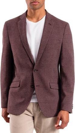 The Savile Row Company Burgundy Plaid Sport Coat at Nordstrom Rack, Size 40Long