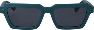 Calvin Klein Jeans Modified Rectangle Zonnebrillen - Dames - Zonnebrillen - Blauw - 53 MM - Accessoires