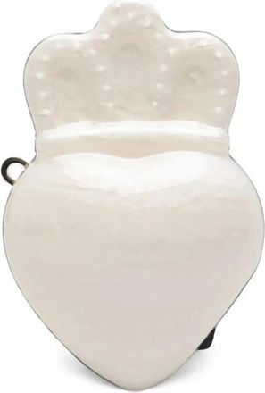 Simone Rocha Crossbody Claddagh Tas - Dames - Handtassen - Wit - ONE Size - Leer - Tassen