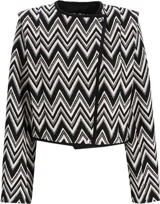 BOSS Giacca Jijaca con motivo a zigzag - Nero