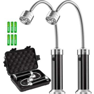 OEM Luces Para Barbacoa, Juego De 2 Luces Led Para Parrilla Con Base Magn&eacute;tica, Rotaci&oacute;n De 360 Grados, Flexibles Y Ajustables Para Barbacoa, Camping, Fie