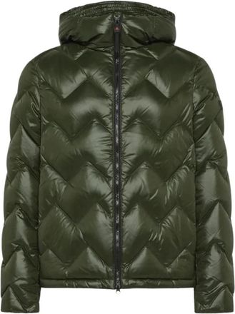 Peuterey Piumino - Heren - Winterjassen - Groen - XL - Leer - Jassen