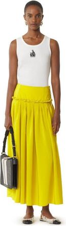 Lanvin Mother And Daughter Ribbed Tank Top in White at Nordstrom, Size X-Large Eu