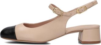 Unisa Schoenen, Dames, Beige, 41 EU, Elegante Beige Slingback Schoenen