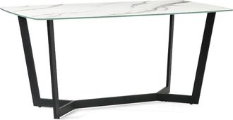 Julian Bowen Olympus Dining Table 1.6m - White Marble - Julian Bowen | TJ Hughes