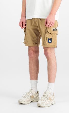 Alpha Industries Shorts ALPHA INDUSTRIES Crew Short Patch, Herren, Gr. 30, Normalgr&ouml;ssen, beige (sand), Obermaterial: 98% Baumwolle, 2% Elastan; Futter: 100% Baumwolle