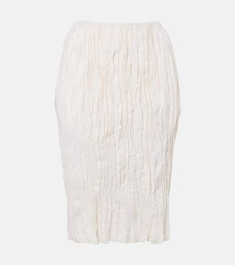Toteme Linen pencil skirt