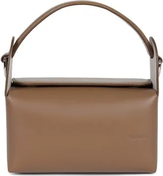 WE-AR4 The Pastry Box 20 Leather Top Handle Bag in Caffe at Nordstrom