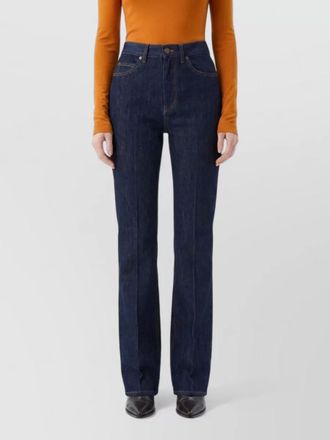 Saint Laurent denim high-rise bootcut jeans