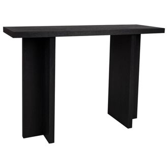 Wanderlust Deco Recibidor de madera negro 120x40x81