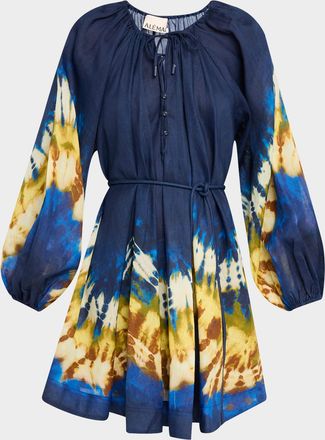 Alemais Martine Tie-Dye Mini Dress