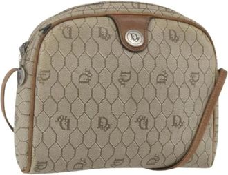 Dior Pre-owned Cross Body Bags, female, Beige, Size: ONE SIZE Pre-owned Vintage Shoulder Bag