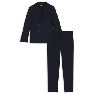 BOSS Two-piece slim-fit suit in performance-stretch fabric