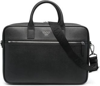 Emporio Armani Briefcase Bag - Heren - Laptoptassen - Zwart - ONE Size - Tassen