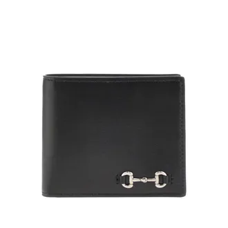 Gucci Leather wallet with Horsebit detail Man One Size