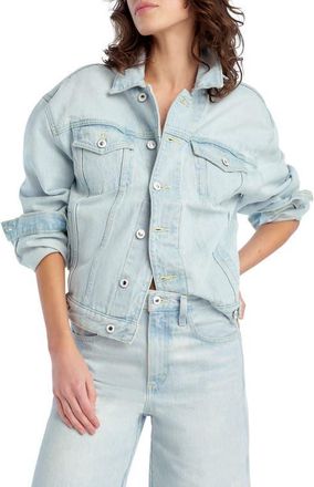 Favorite Daughter The Otto Denim Boyfriend Jacket in Freeport at Nordstrom, Size Xx-Large