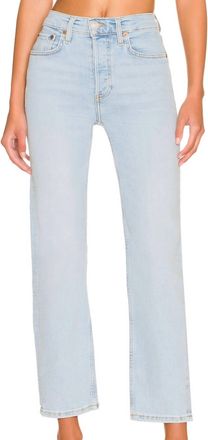 Re/Done Comfort Stretch 70s Stove Pipe Jean In River Fade