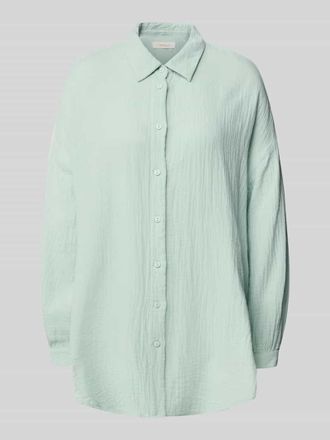Only Oversized Bluse aus reiner Baumwolle Modell THYRA in Mint, Gr&ouml;&szlig;e L