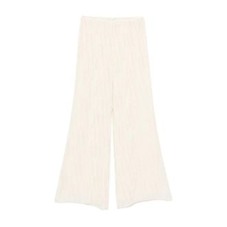 Forte_Forte Wide Trousers, female, White, Size: S My Pants Wide Trousers